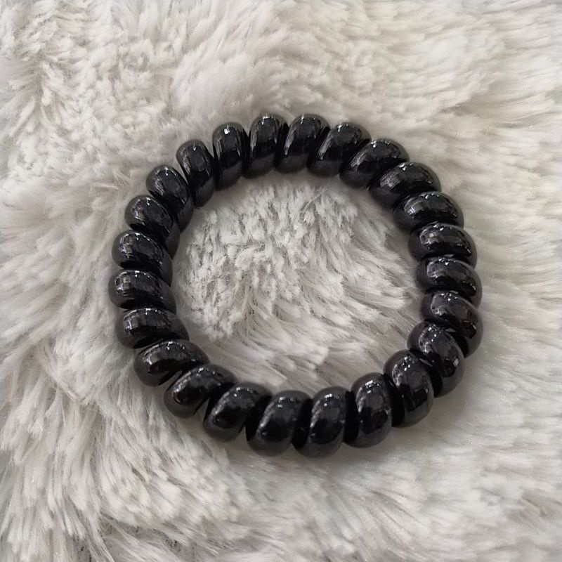 TOKO21GROSIR--Kunciran Spiral Hitam Candy