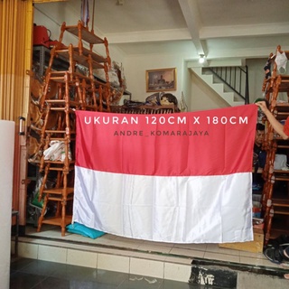 Jual Bendera Merah Putih Bahan Satin Ukuran 120cm X 180cm Ready Stock ...