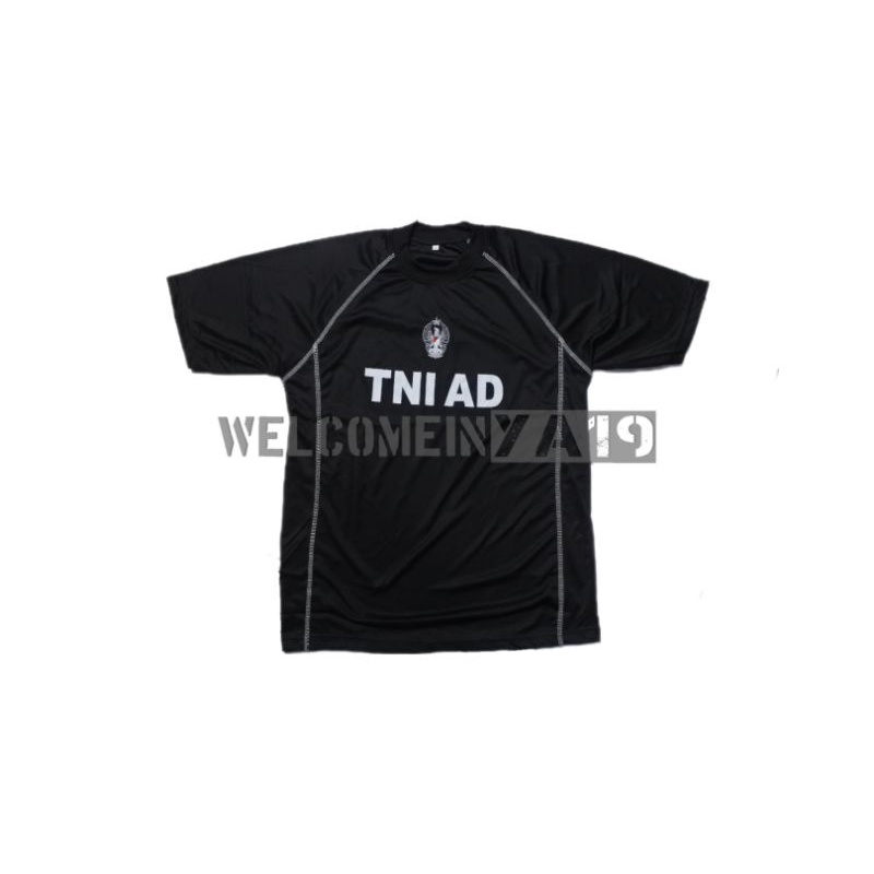 Kaos Jersey Logo TNI AD Hitam / Kaos Jersey TNI AD