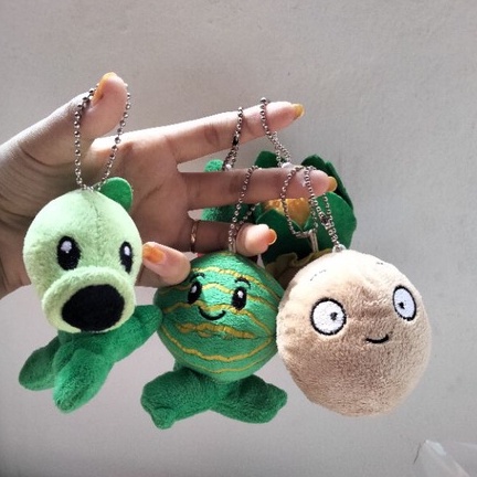 Gantungan Boneka Plants vs Zombie/Gantungan Kunci Zombi/Gantungan Tas Plants/Boneka Plants Kecil 9cm