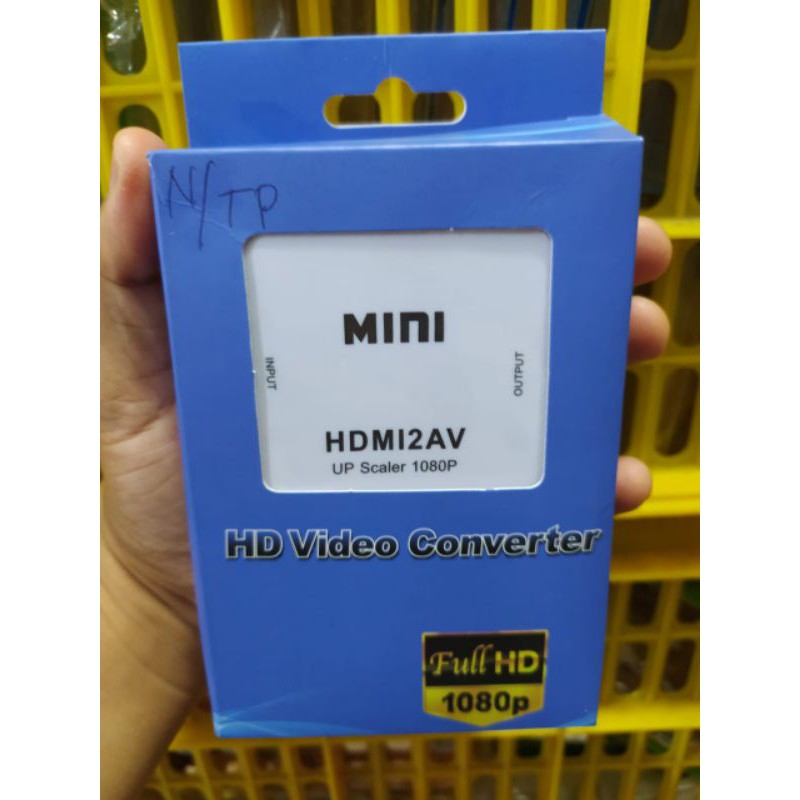 Converter HDMI TV Tabung RCA AV Mini Box Hdmi 2AV Converter HDMI2AV Adaptor