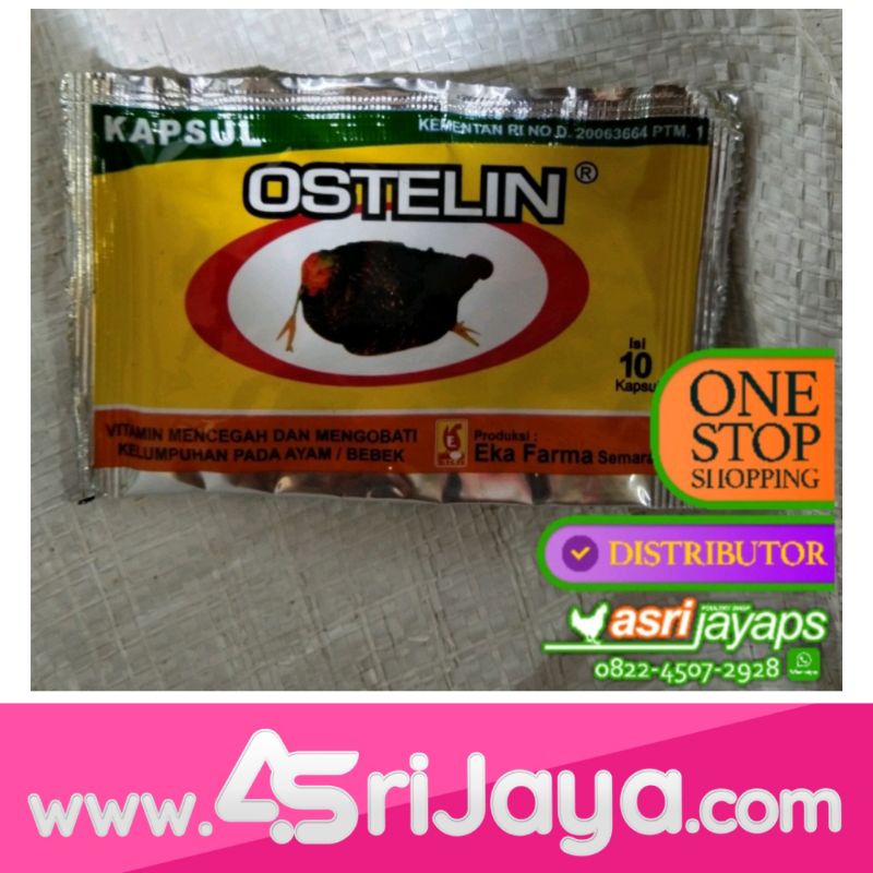Obat Lumpuh Ayam Ostelin 10 Kapsul