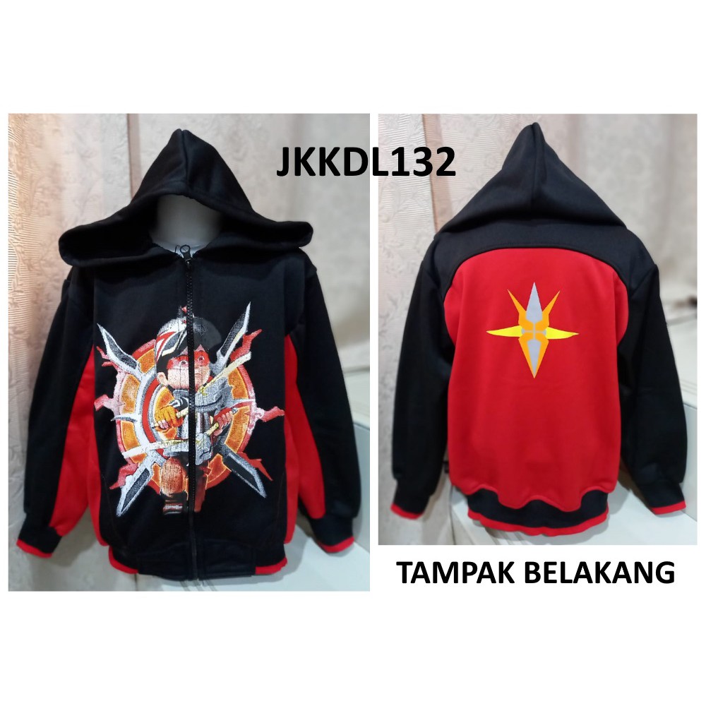 Jaket Anak Laki Boboiboy Supra Black