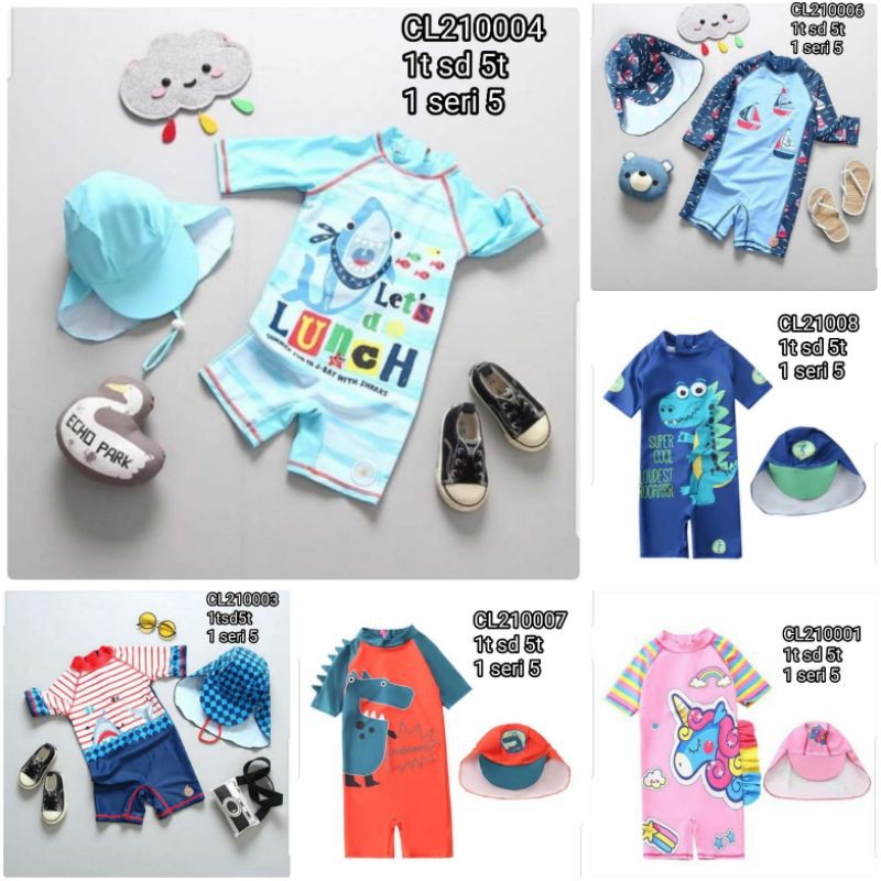 Baju Renang Anak Motif Lucu