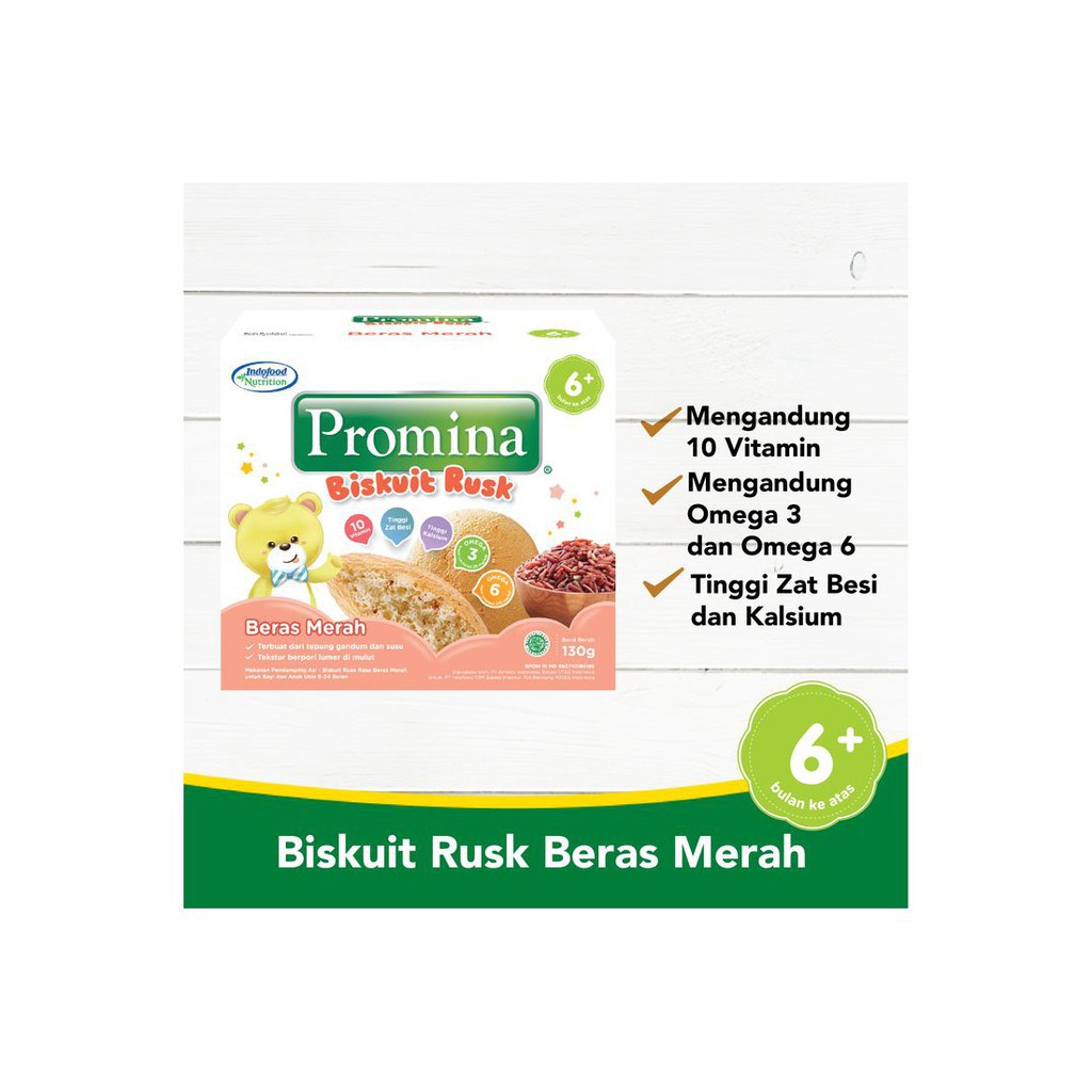 Promina Biskuit Rusk - Biskuit Cemilan Bayi 6 bulan
