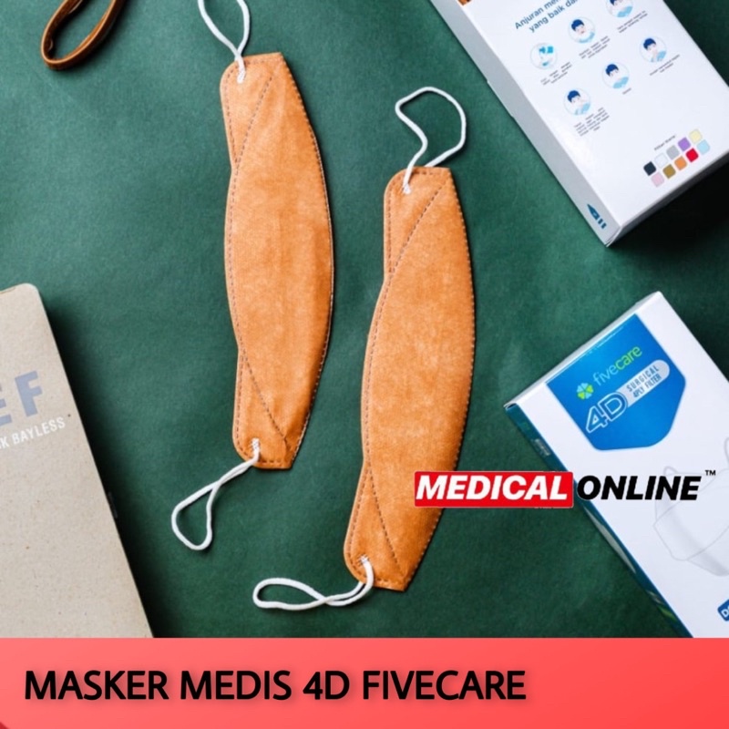 MASKER FIVECARE 4D 4PLY FILTER MASKER MEDIS EVOPLUSMED MEDICAL ONLINE MEDICALONLINE