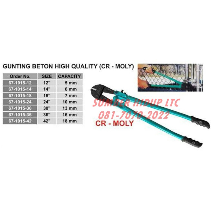 

WIPRO GUNTING BETON HIGH QUALITY (CR - MOLY) WD15-36 size 36" 16 mm