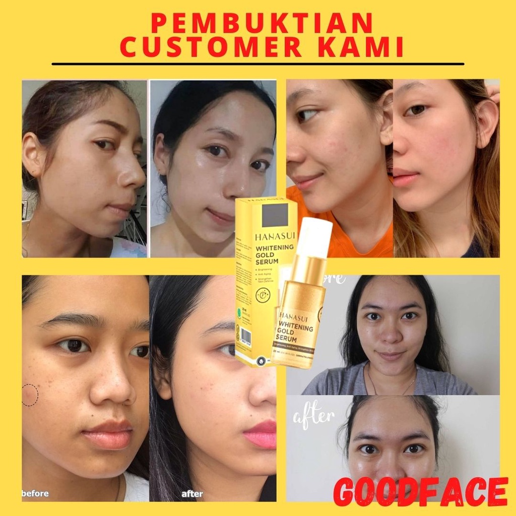 HANASUI SERUM GOLD WHITENING JAYA MANDIRI SERUM WAJAH PEMUTIH WAJAH GLOWING