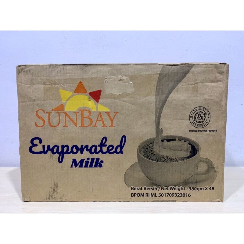 

Sunbay Evaporated Milk - Susu Evaporasi 380gram (1 dus isi 48 kaleng)