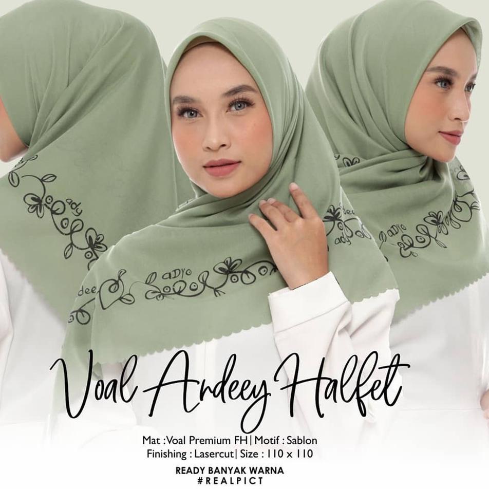 ● JILBAB SEGIEMPAT VOAL SUBLIME LASERCUT MOTIF ANDEY HALFET TERBARU 2021 Ω