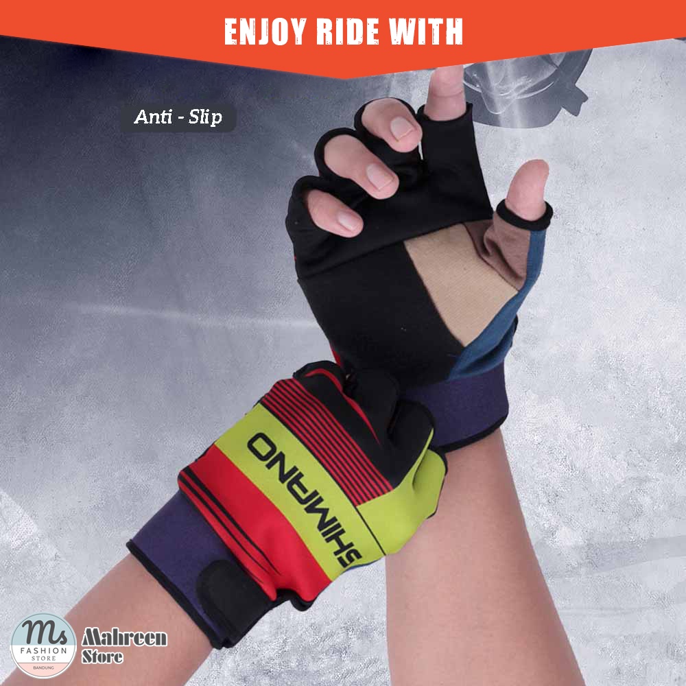 Sarung Tangan Sepeda Motor Setengah Jari Half Finger Gloves | Nappa LG 174