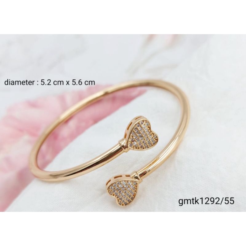 Gelang Wanita Bangle Xuping Asli Mewah Lapis Emas
