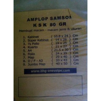 

Amplop Coklat KSK A4 (21,5x30cm) BERGARANSI