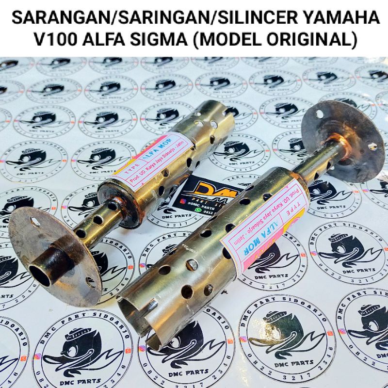 SARANGAN SARINGAN SILINCER KNALPOT KENALPOT Yamaha V100 ALFA SIGMA .MODEL ORIGINAL