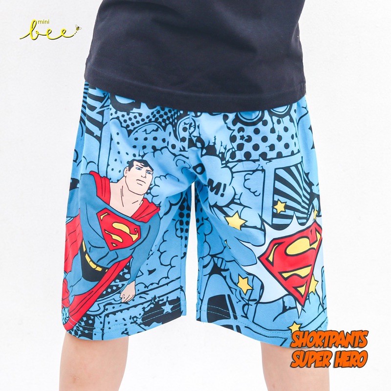 Celana Pendek Anak Celpen Superhero Minibee