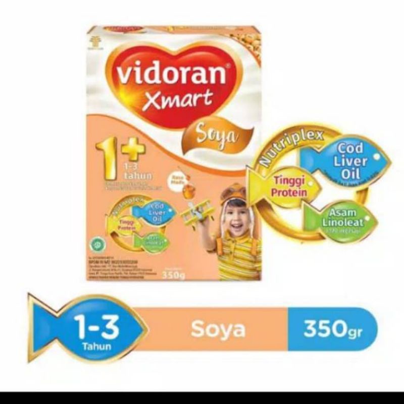 Vidoran Xmart 1+ Soya Madu 350gr