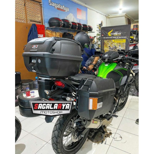Paket Full Box Givi E43 adv E43adv side box E23 E23ns SBL 2000 Versys 250 siap touring