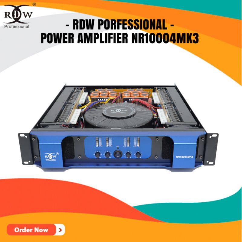 POWER AMPLIFIER NR10004MK3 BY RDW PROFESIONAL