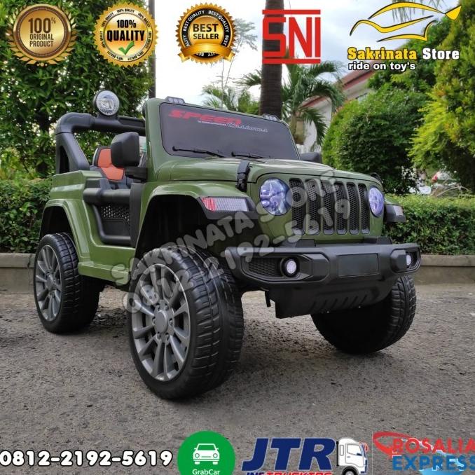Mobil Aki Remote Control Anak - Jeep Rubicon - Kyz 13 Ahyiseller