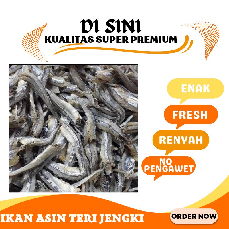 

Ikan Asin Teri Jengki 1kg Kualitas Super Premium by Sayuran Segar Garut