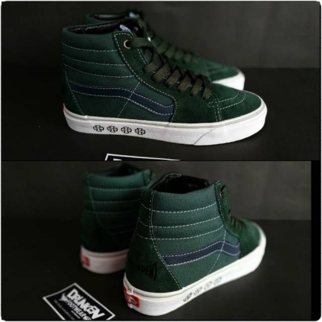 SEPATU VANS SK8 HI PRO X INDEPENDENT GREEN KUALITAS UA PREMIUM