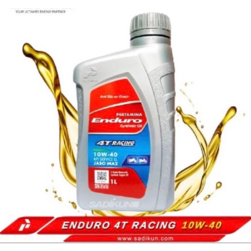 ENDURO 4T RACING SAE 10W-40 API SL 1liter Harga PERDUS