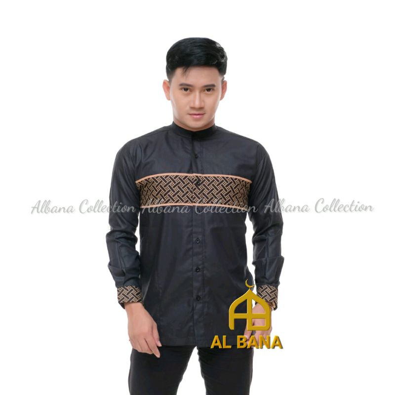 Koko Batik Motif Terbaru Lengan Panjang muslim pria (BISA COD)