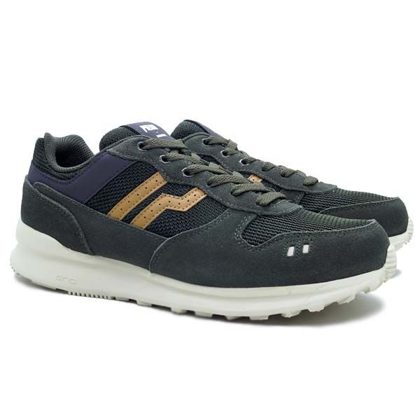 Sepatu Casual Piero Jogger PRM Battle - Olive/Cream/White