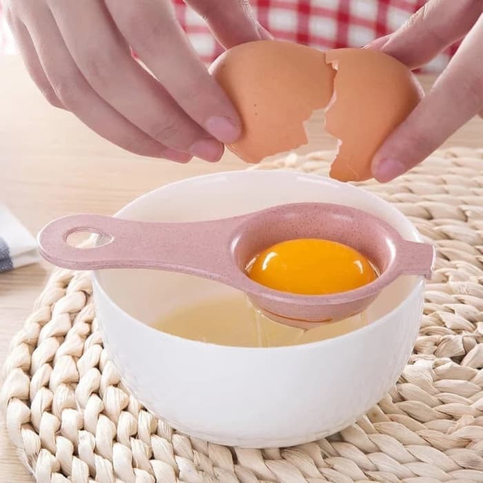 T02-Sendok Alat Pemisah Kuning Telur Saringan EGG white Separator