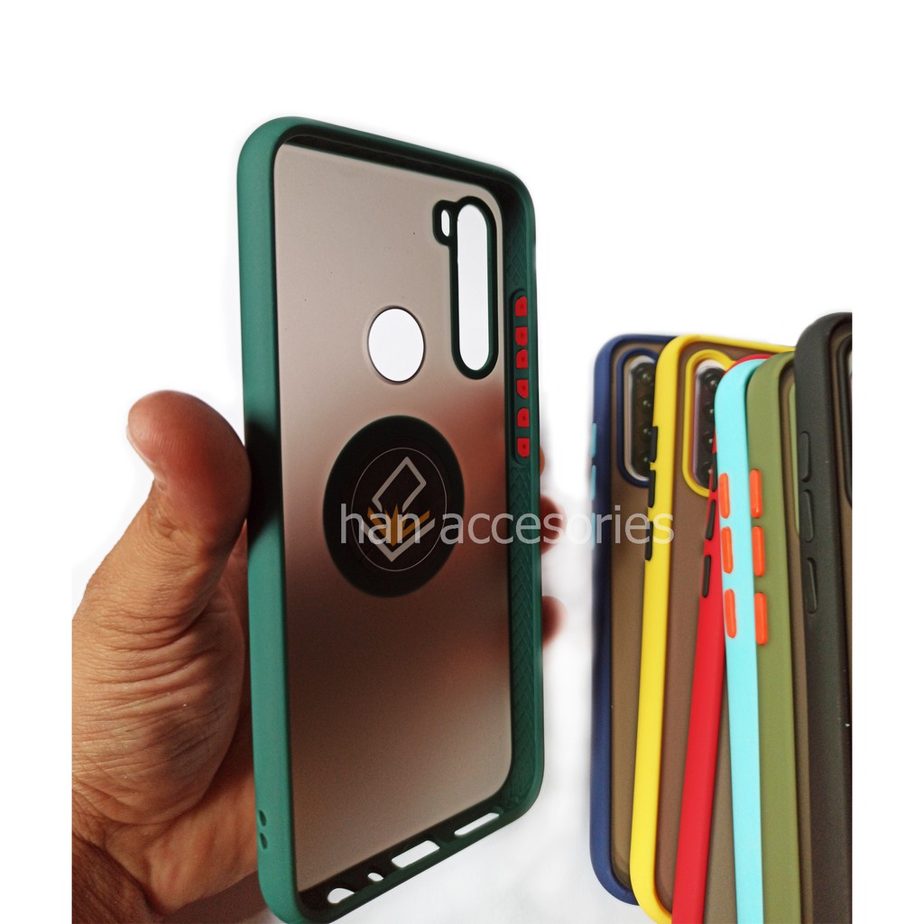 Xiaomi Redmi Note 7/Note 7 pro/Note 8 New Case Dove Ring Stand Anodize Colour - Case Matte Colour