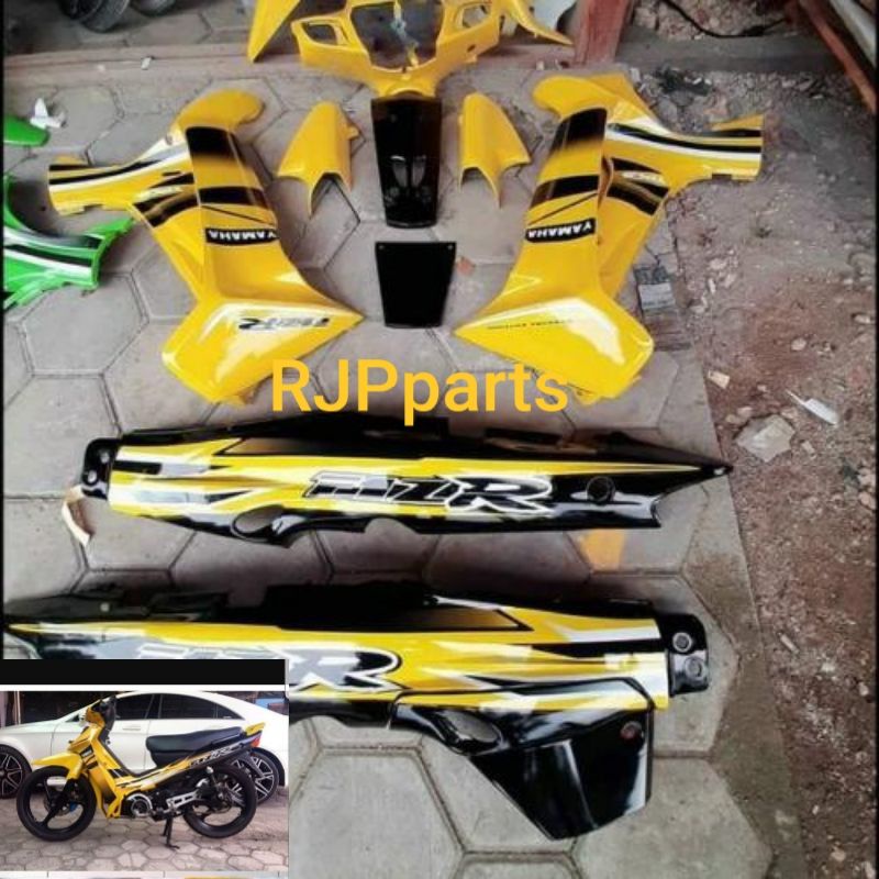 body set cover body halus fiz r kuning hitam custom