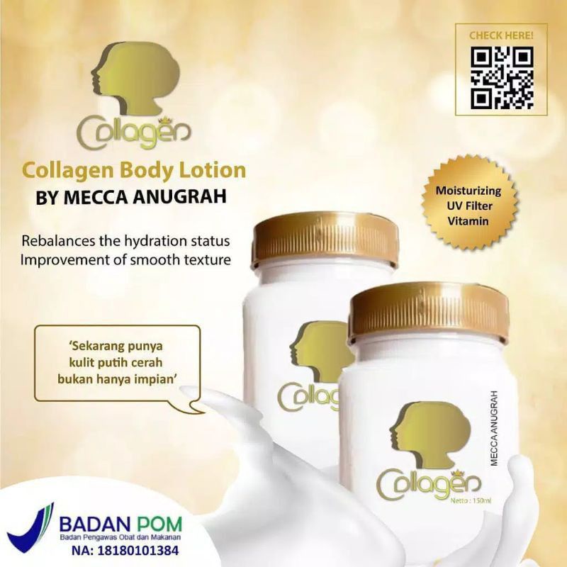 Bibit Pemutih Colagen Pemutih Badan Colagen Body Lotion By SYB Original (Bitcol) Ampeh Memutihkan Badan