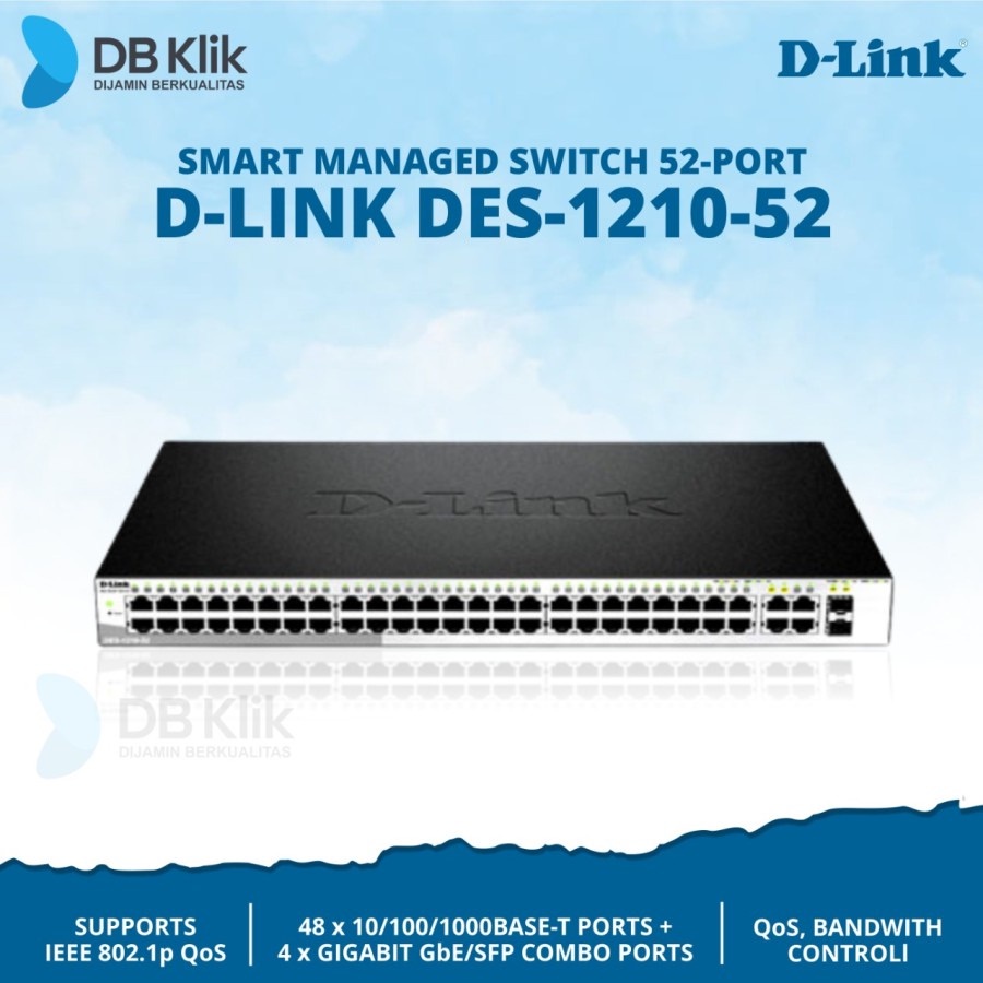 Switch D-Link DES-1210-52 52Port Smart Managed - Hub DLink DES-1210-52