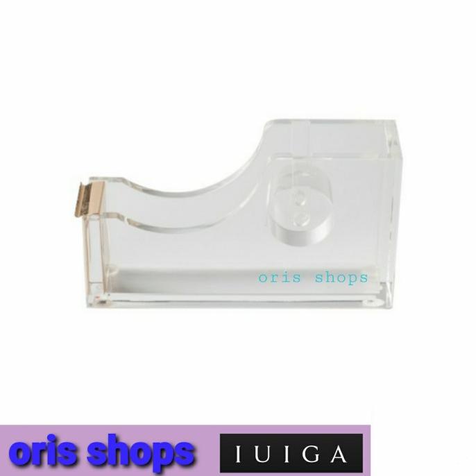 

IUIGA - Metallic Gold Acrylic Tape Dispenser || Tempat Solatip ---Termurah---