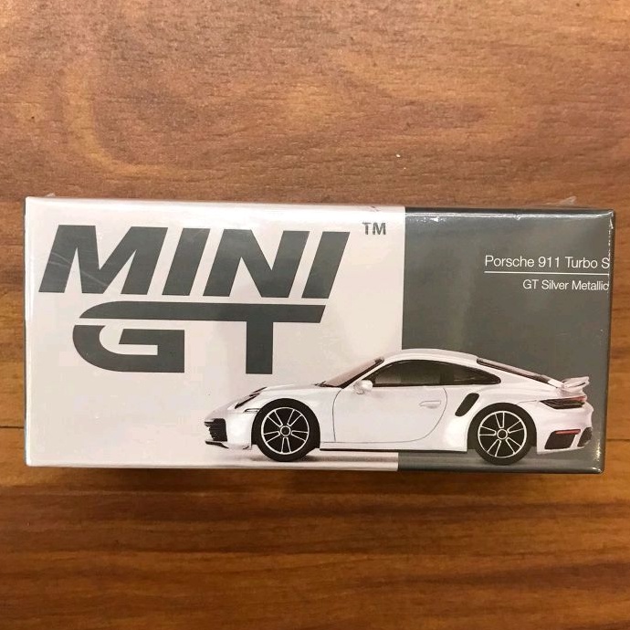 MINI GT minigt 354 PORSCHE 911 TURBO S GT SILVER METALLIC