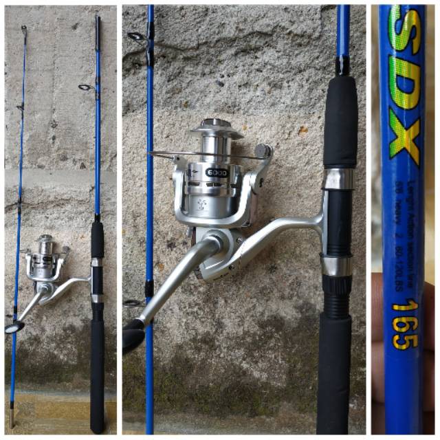 ALAT PANCING  Set Pancing Kaizen Gin 6000 Kekuatan Joran 60 120Kg Buat pemancing
