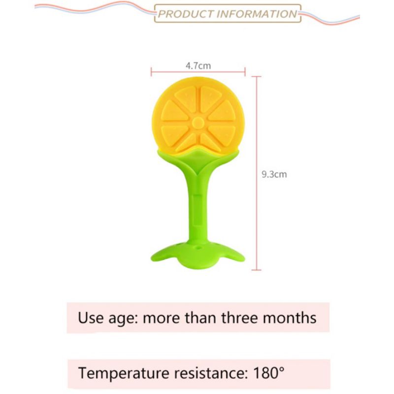 TEETHER SILICONE BUAH / GIGITAN BAYI SILICONE