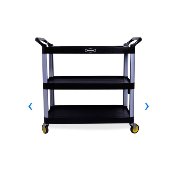 krisbow troli angkut barang / makanan 3 tingkat bahan plastik A882