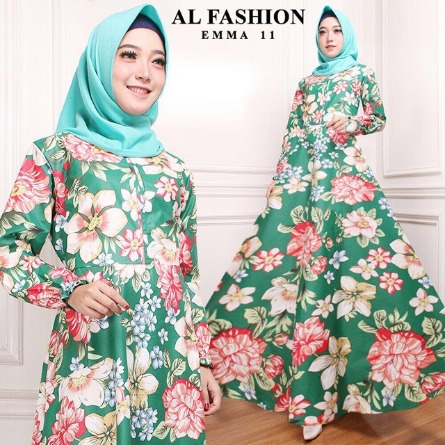 Terlaris  AB Agen Baju Official Shop - maxi EMMA gamis busana jumbo muslim dan HIJAB party dress