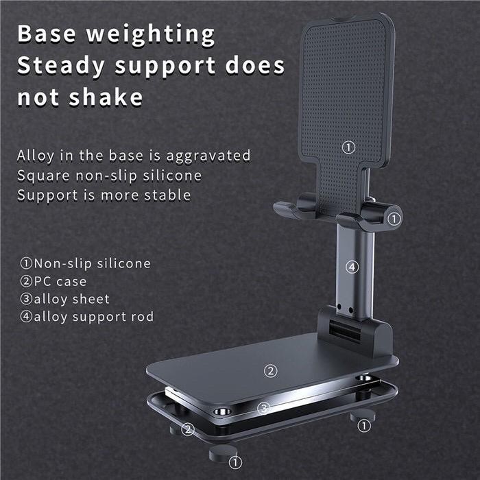 (COD) Folding Desktop L-305 / Folding Destop Phone Stand / Hp tablet Folding Bracket Holder Hp