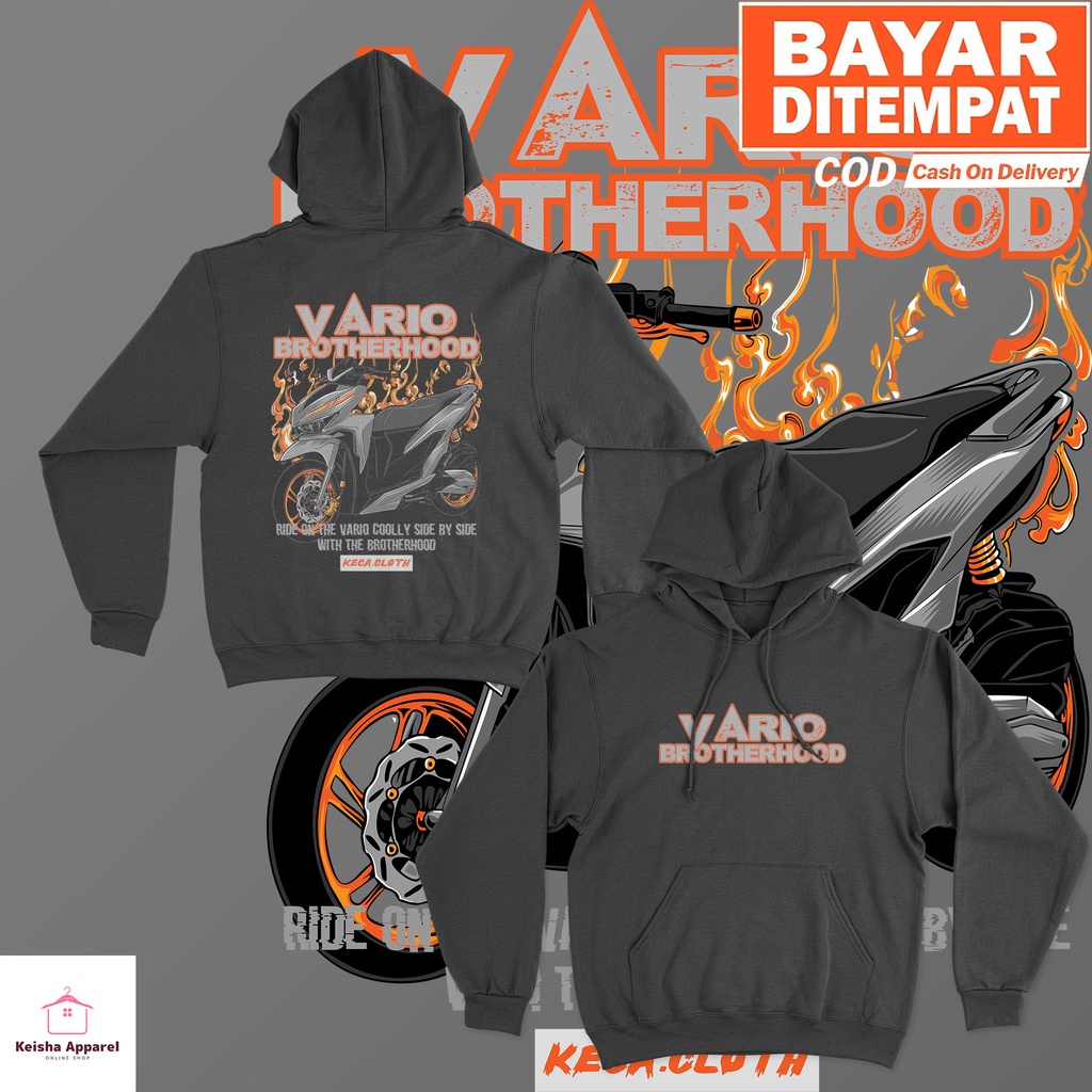JAKET HOODIE HONDA VARIO BROTHERHOOD HOODIE VARIO COWOK CEWEK