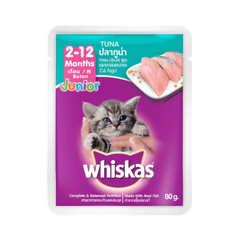 WHISKAS BASAH BUAT KUCING BALITA RASA TUNA