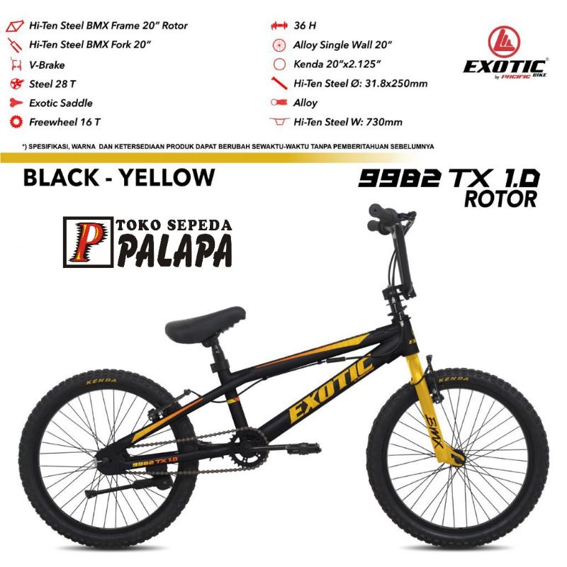 BMX 20 EXOTIC 9982 TX 1.0 ROTOR Sepeda Anak By Pacific