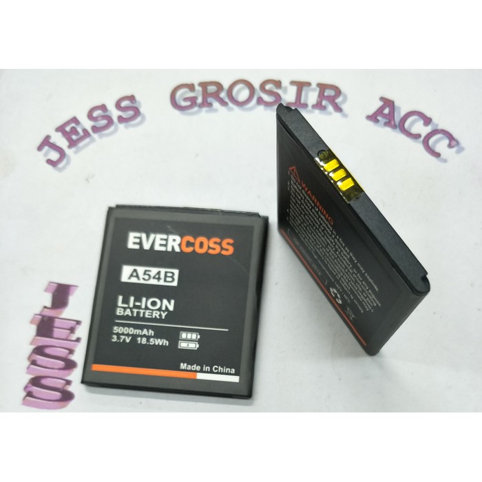 Baterai Battery Batre Evercross Evercoss Cross A54B A54C Double Power - Hitam