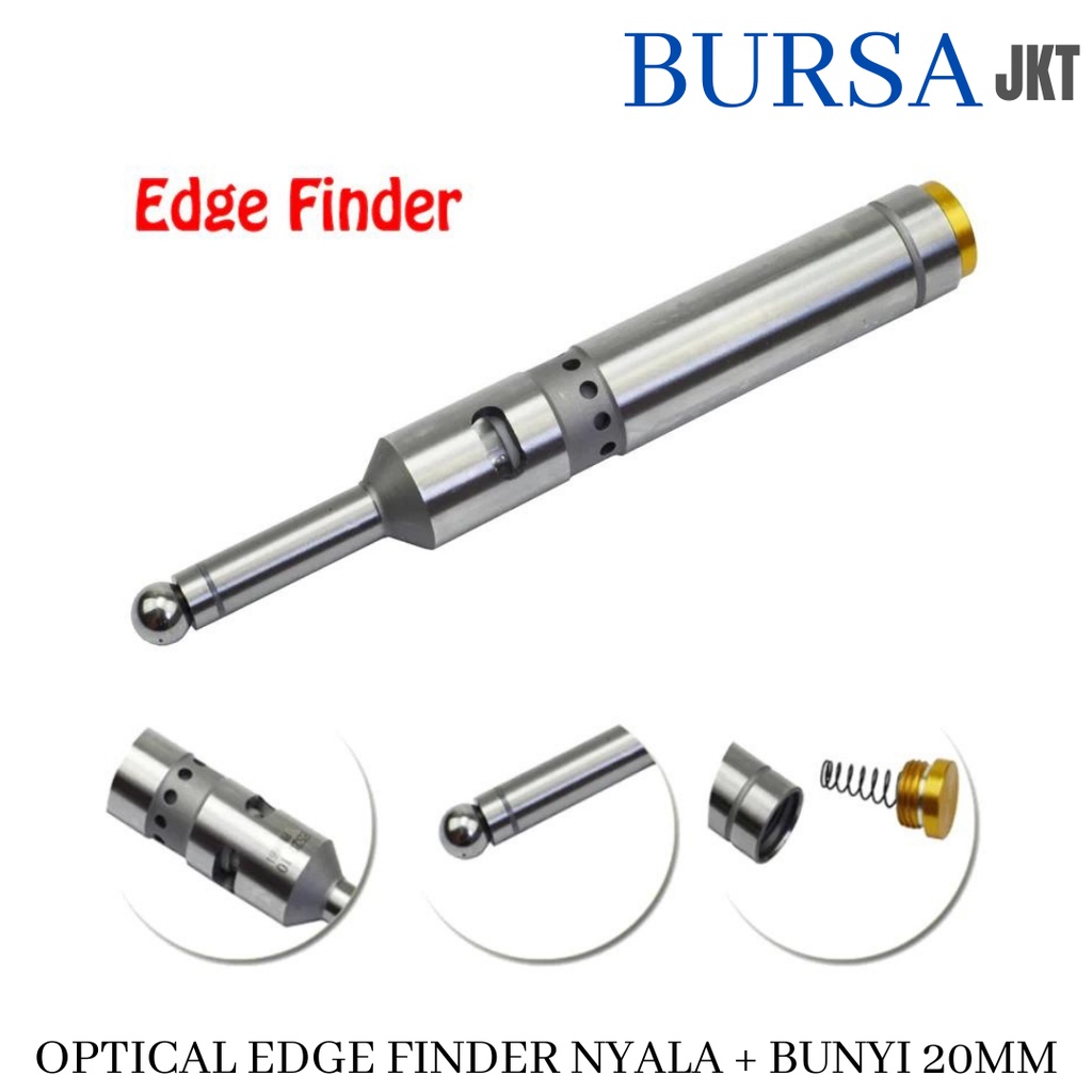 EDGE FINDER ELEKTRONIK PRESISI DENGAN LED DAN BUNYI 20 MM