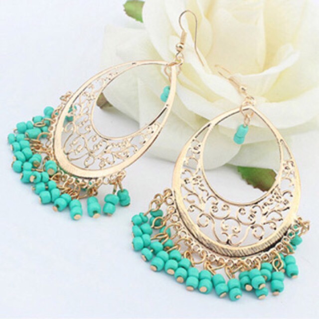 Anting Tassel Rumbai Korea Bohemian Boho Etnik Vintage Hijab Bali