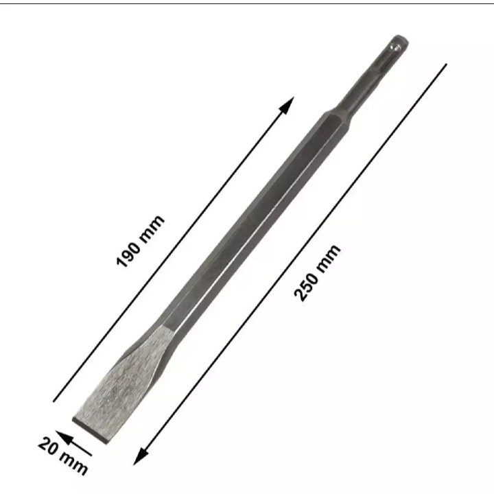 PROMO TOKO Mata Bor Beton Bobok pipih dan lancip SDS C-MART/DGR 14x250mm ORIGINAL / Flat Chisel TERLARIS