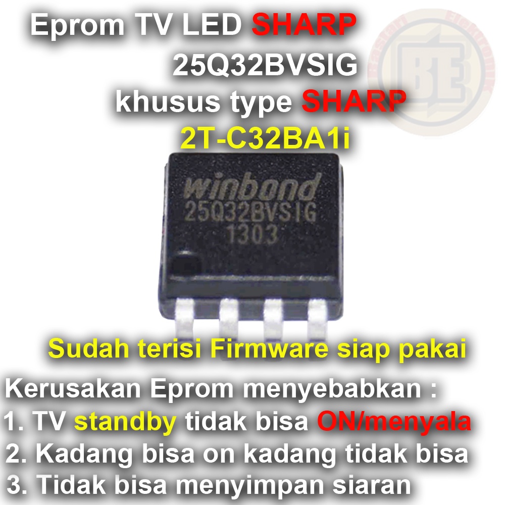 Ic Eprom Firmware TV SHARP 2T-C32BA1i