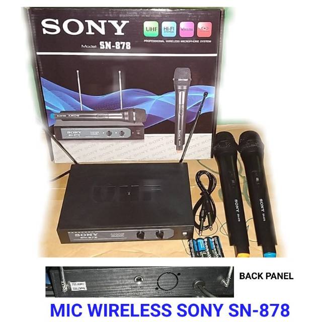 MIC WIRELES SONY SN-878 
MICROPHONE WIRELESS