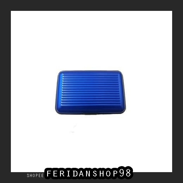 

FS1334 CARD HOLDER CARD GUARD ALUMINIUM ATK WALLET BLUE BY FERIDANSHOP98